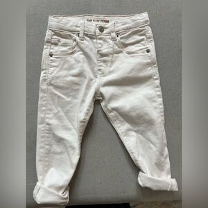Zara kids white jeans, unisex, 2-3T